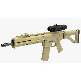 3D模型-3D Combat Rifle with Thermal IR Scope